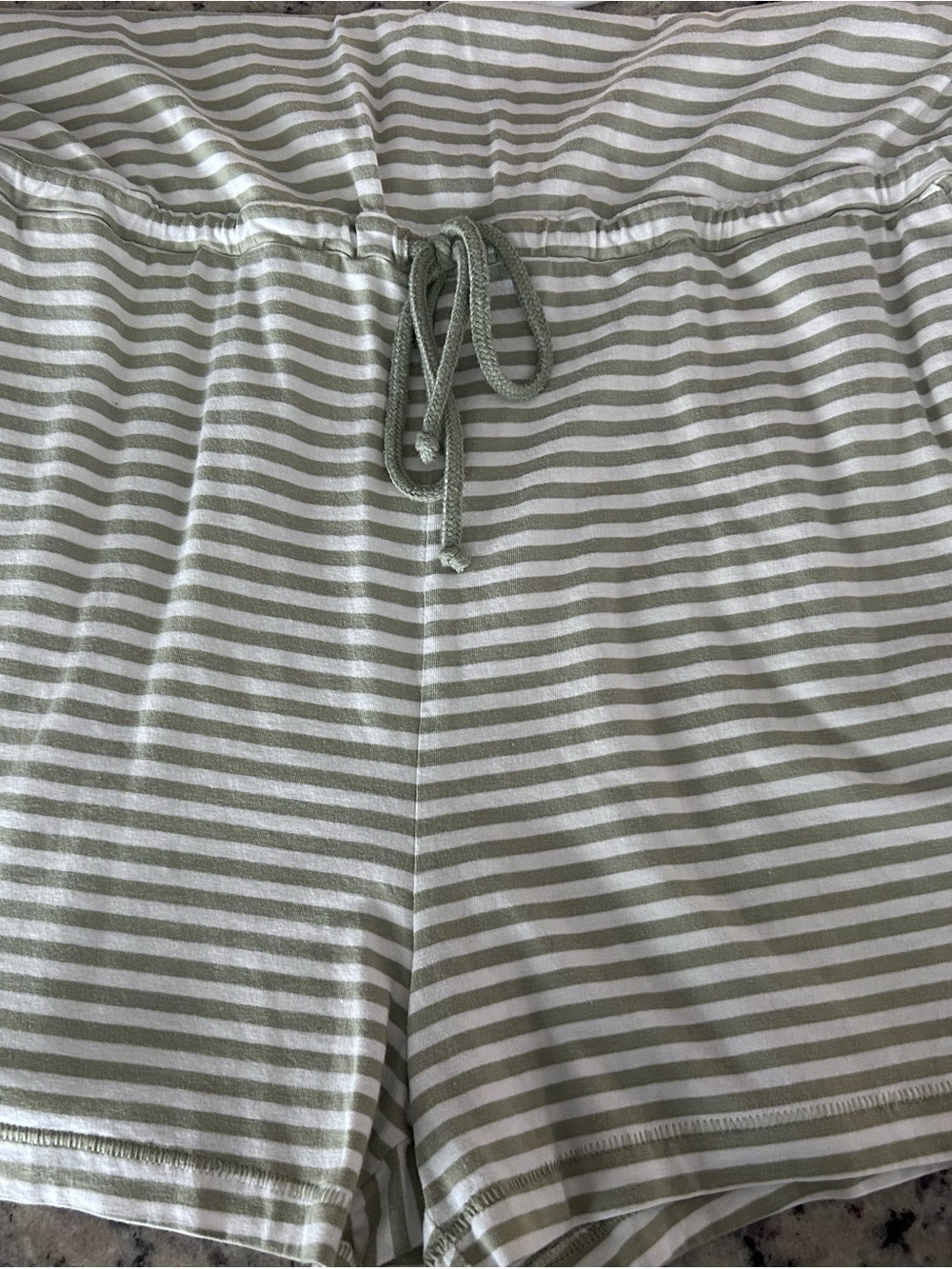 The North Face Women's Striped Hoodie in Sage & White